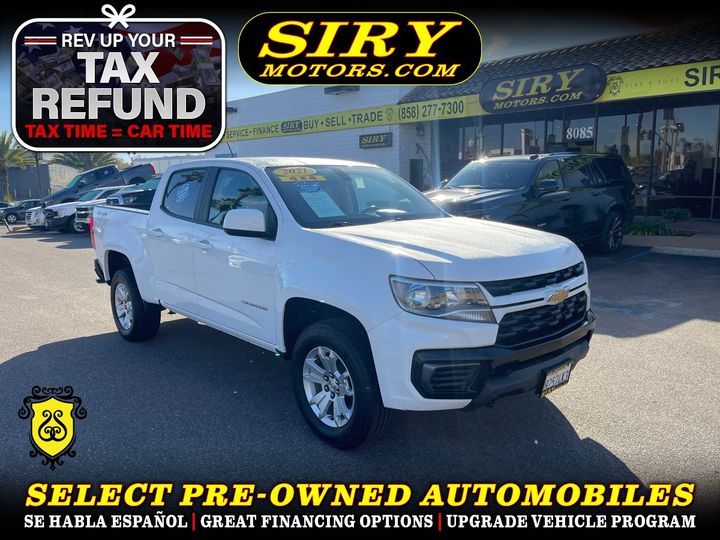 2021 CHEVROLET COLORADO CREW CAB for sale in SAN DIEGO