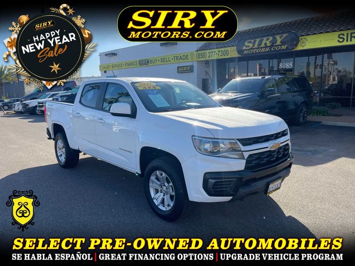 WHITE, 2021 CHEVROLET COLORADO CREW CAB Image 