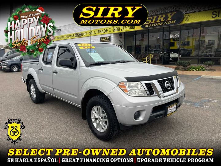 SILVER, 2015 NISSAN FRONTIER CREW CAB Image 