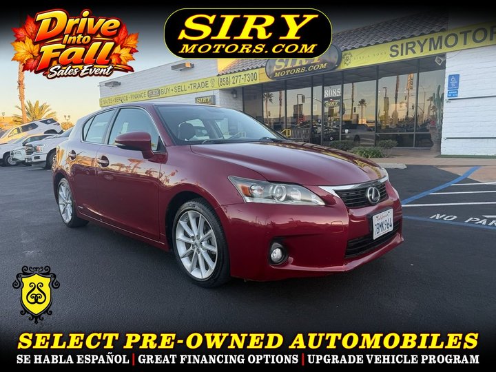 2012 LEXUS CT for sale in SAN DIEGO