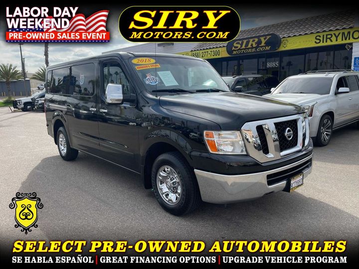 2018 NISSAN NV3500 HD PASSENGER for sale in SAN DIEGO