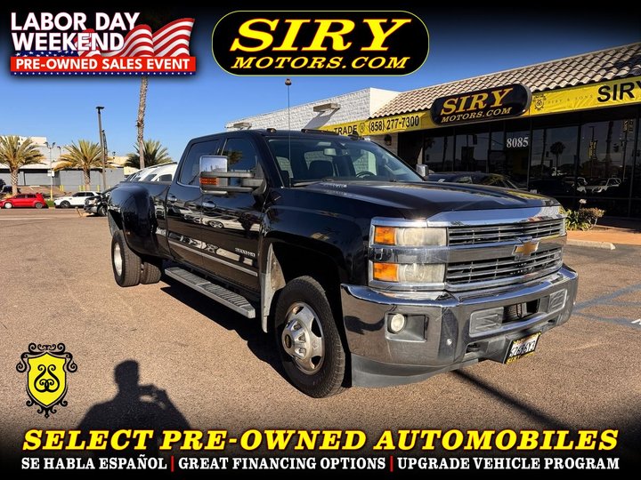 2015 CHEVROLET SILVERADO 3500 HD CREW CAB for sale in SAN DIEGO