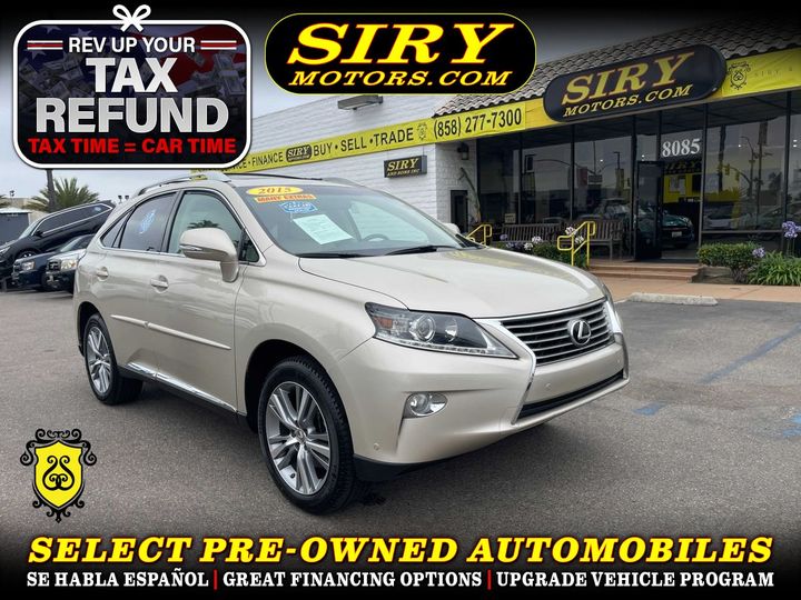 2015 LEXUS RX for sale in SAN DIEGO