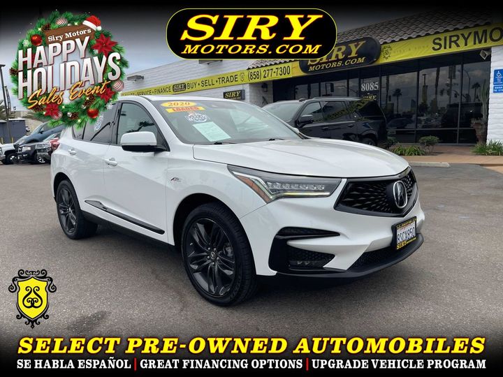 WHITE, 2020 ACURA RDX Image 