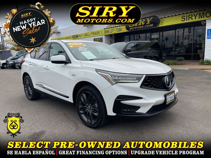 WHITE, 2020 ACURA RDX Image 