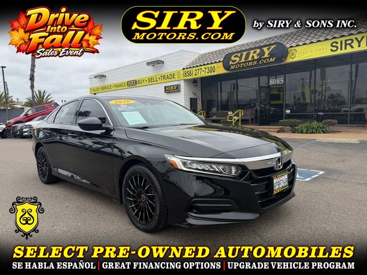 2020 HONDA ACCORD for sale in CHULA VISTA