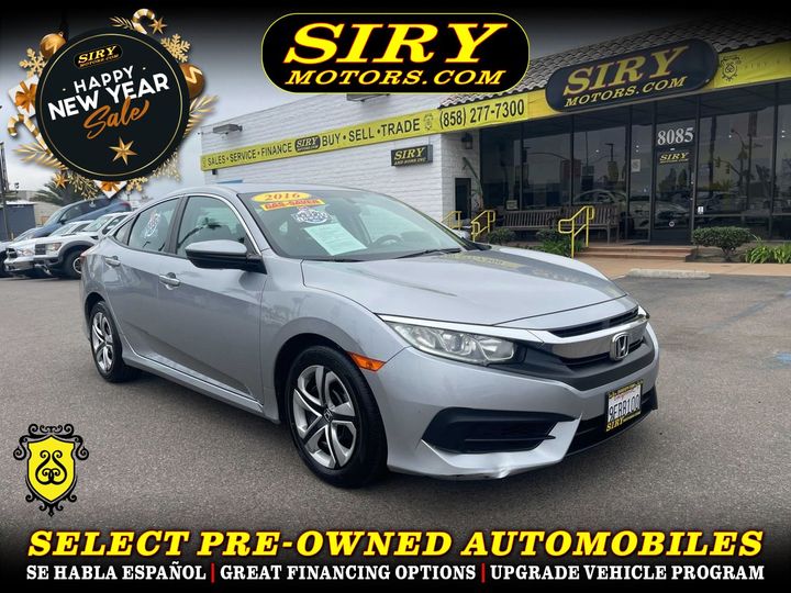 SILVER, 2016 HONDA CIVIC Image 