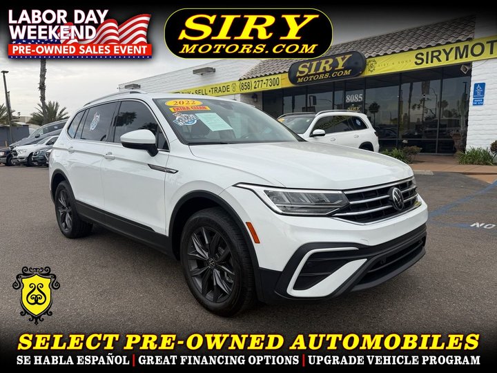 2022 VOLKSWAGEN TIGUAN for sale in SAN DIEGO