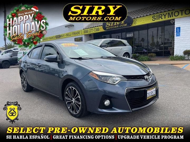 GRAY, 2016 TOYOTA COROLLA Image 