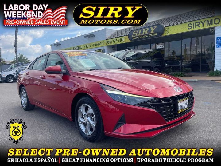 2021 HYUNDAI ELANTRA for sale in SAN DIEGO