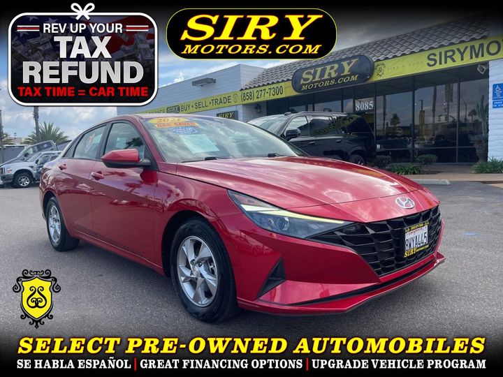 2021 HYUNDAI ELANTRA for sale in CHULA VISTA