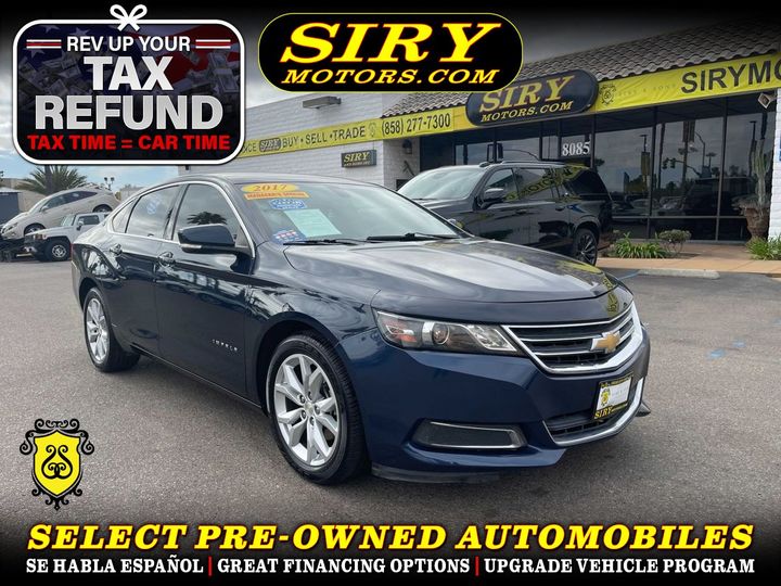 2017 CHEVROLET IMPALA for sale in CHULA VISTA