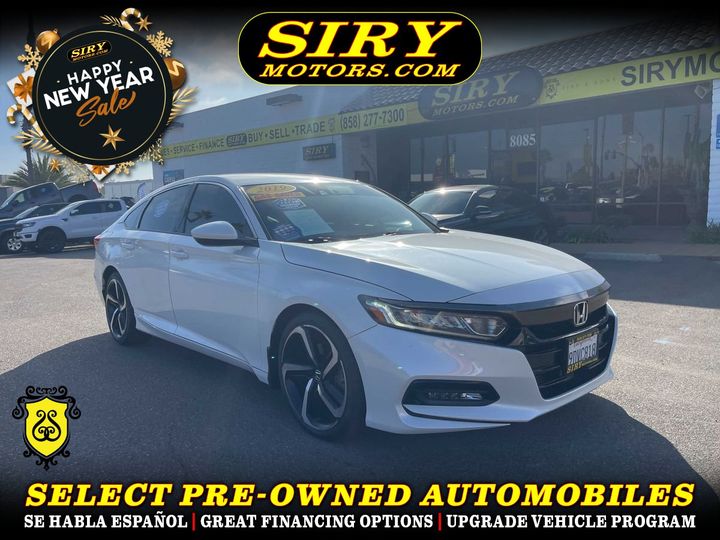 WHITE, 2019 HONDA ACCORD Image 