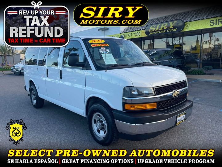 2020 CHEVROLET EXPRESS 2500 PASSENGER for sale in SAN DIEGO