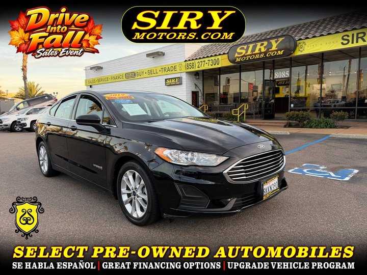 2019 FORD FUSION for sale in CHULA VISTA