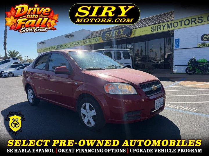 2008 CHEVROLET AVEO for sale in SAN DIEGO