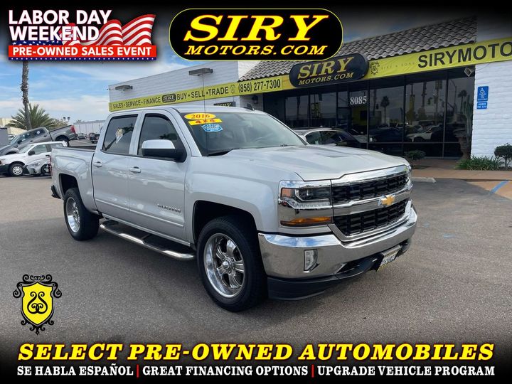 2016 CHEVROLET SILVERADO 1500 CREW CAB for sale in CHULA VISTA