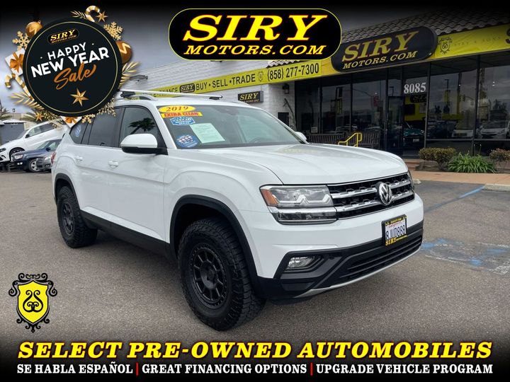 WHITE, 2019 VOLKSWAGEN ATLAS Image 