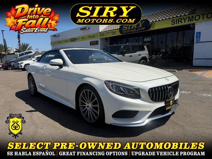 2017 MERCEDES-BENZ S-CLASS for sale in SAN DIEGO