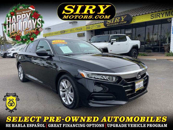 BLACK, 2020 HONDA ACCORD Image 