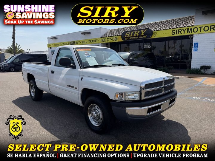 1999 DODGE RAM 2500 REGULAR CAB LONG BED for sale in SAN DIEGO