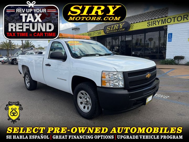 2013 CHEVROLET SILVERADO 1500 REGULAR CAB for sale in CHULA VISTA