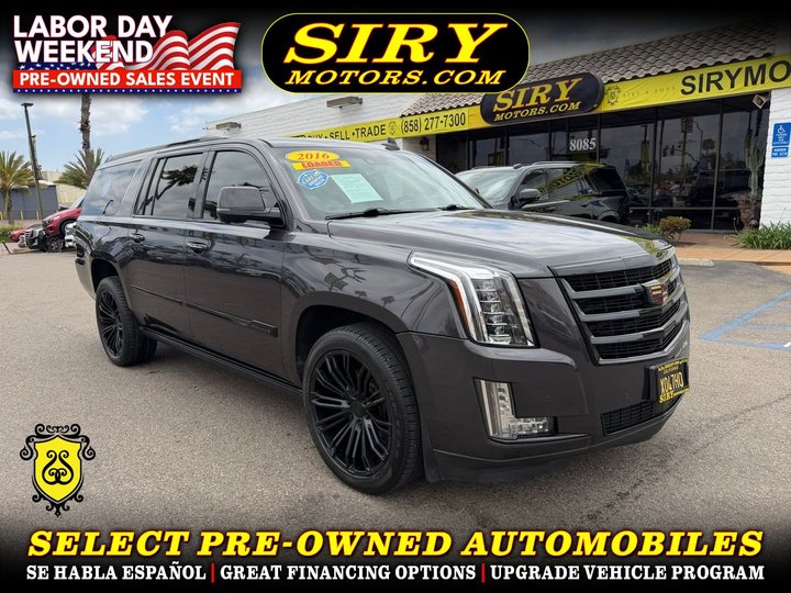 2016 CADILLAC ESCALADE ESV for sale in CHULA VISTA