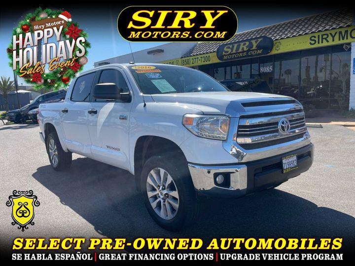 WHITE, 2016 TOYOTA TUNDRA CREWMAX Image 