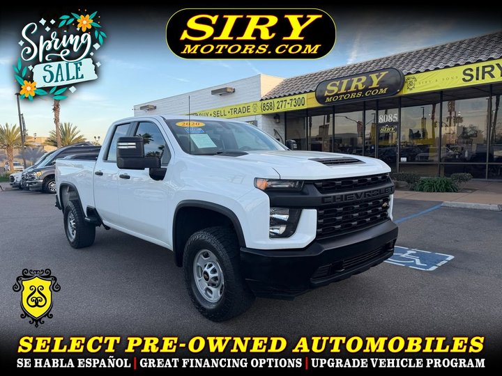 2020 CHEVROLET SILVERADO 2500 HD DOUBLE CAB for sale in CHULA VISTA