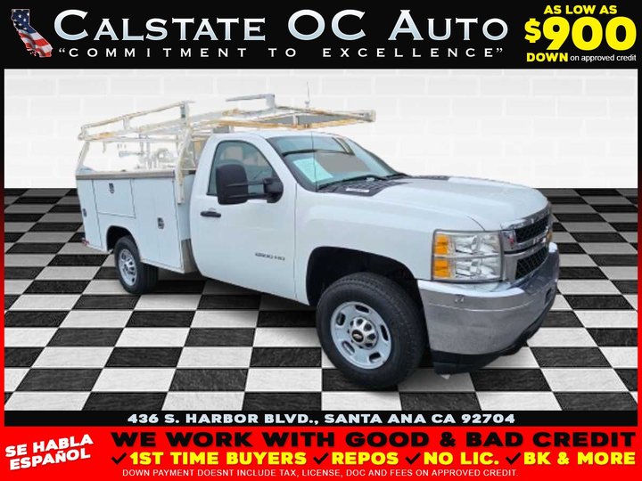 WHITE, 2013 CHEVROLET SILVERADO 2500 HD REGULAR CAB Image 
