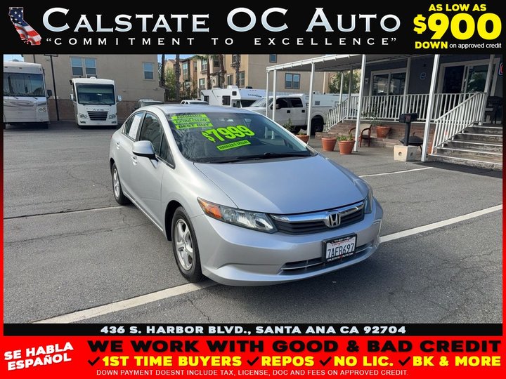 2012 HONDA CIVIC for sale in SANTA ANA