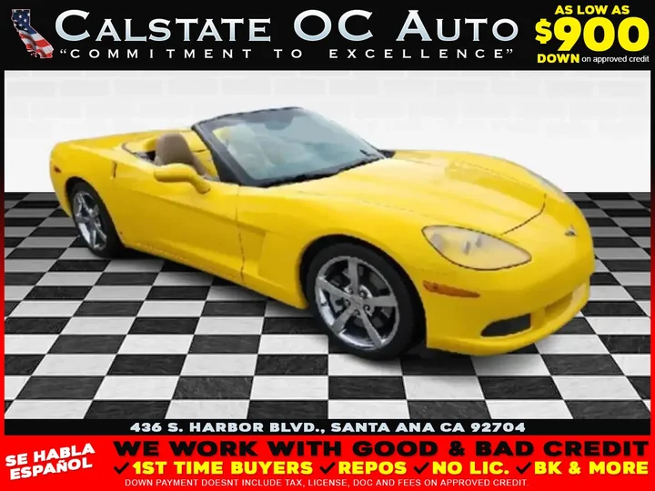 YELLOW, 2009 CHEVROLET CORVETTE Image 