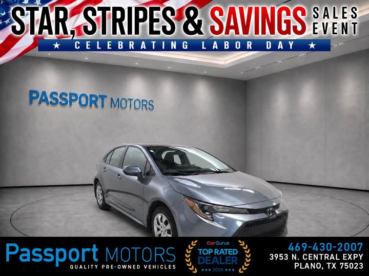 2022 TOYOTA COROLLA for sale in PLANO