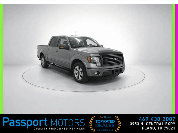 2011 FORD F150 SUPERCREW CAB for sale in PLANO