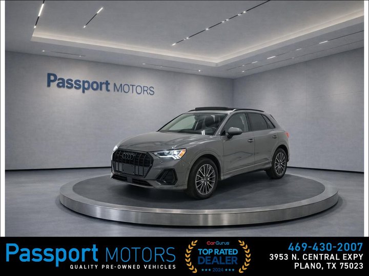 2024 AUDI Q3/BLACK OPTIC PKG/19" SPORT WHEELS/LED INTERIOR LIGHTS for sale in PLANO