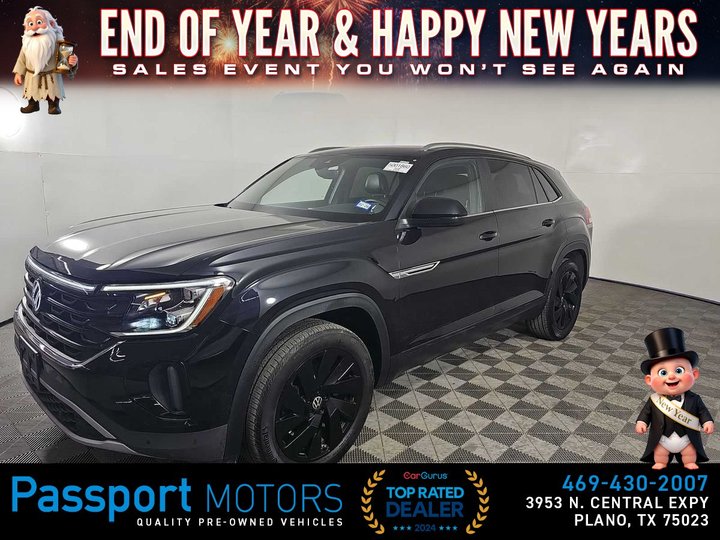 BLACK, 2024 VOLKSWAGEN ATLAS Image 