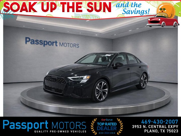 2023 AUDI A3/BLACK OPTIC PKG/SPORT WHEELS/MOON ROOF for sale in PLANO