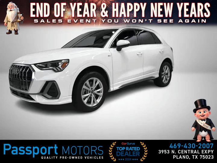 WHITE, 2023 AUDI Q3 /S LINE/ PREMIUM PLUS PACKAGE Image 