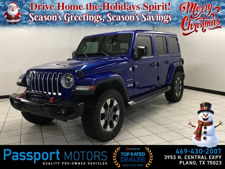 BLUE, 2018 JEEP WRANGLER UNLIMITED Image 