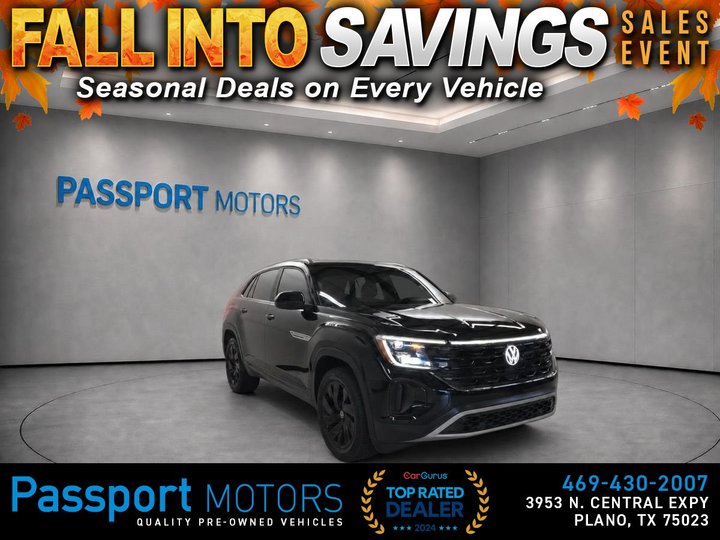 2024 VOLKSWAGEN ATLAS CROSS SPORT//20" BLACK WHEELS/PANO ROOF/COOLING SEATS for sale in PLANO