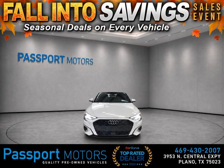 2023 AUDI A3/CONVENIENCE PKG/PREMIUM PKG for sale in PLANO
