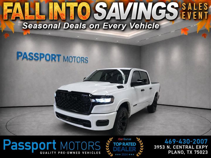 2026 RAM 1500 CREW CAB//LEVEL 2 BIG HORN EDITION/NIGHT EDITION/12 " TOUCHSCREEN for sale in PLANO