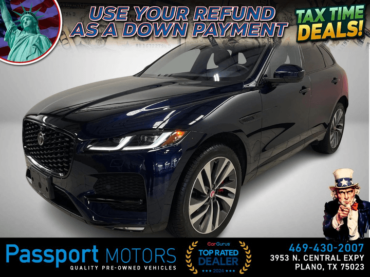 2021 JAGUAR F-PACE for sale in PLANO