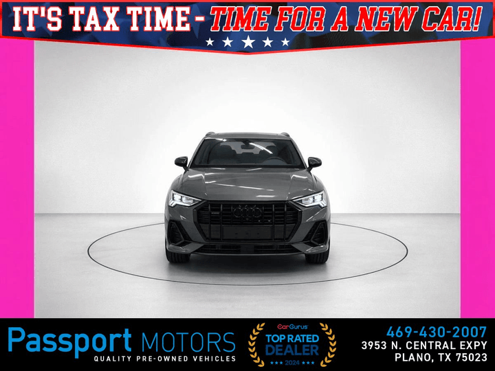 2023 AUDI Q3/BLACK OPTIC SPORT PKG/TECH PKG/PREMIUM PLUS PKG for sale in PLANO