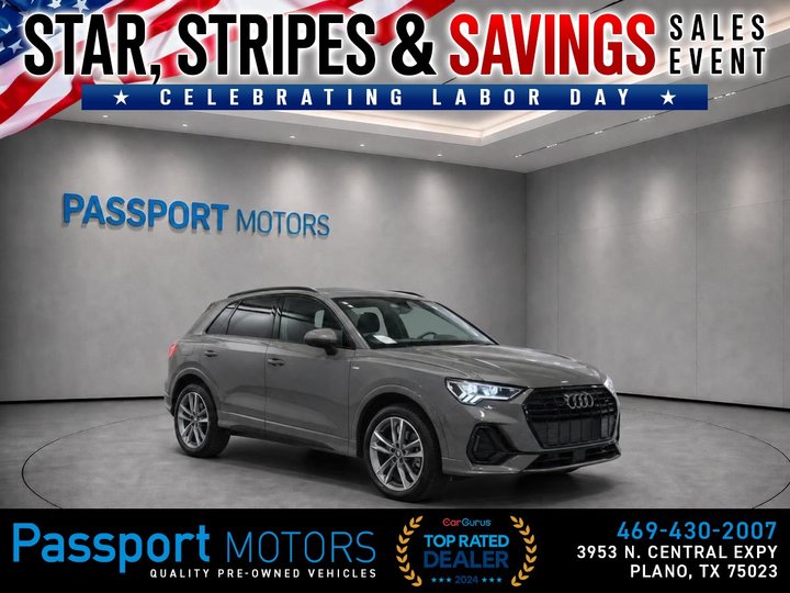 2023 AUDI Q3/BLACK OPTIC SPORT PKG/TECH PKG/PREMIUM PLUS PKG for sale in PLANO