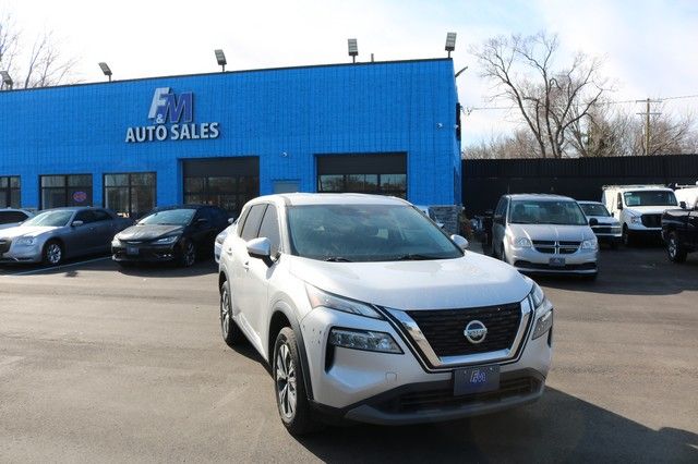 2021 NISSAN ROGUE for sale in DETROIT