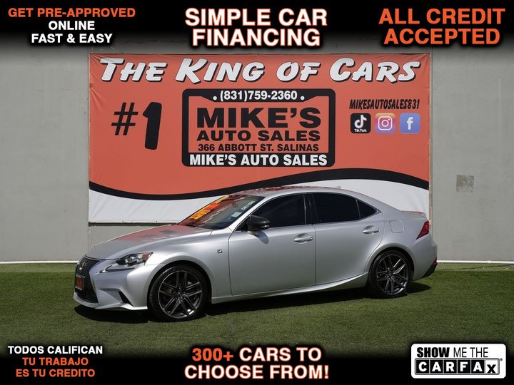 2016 LEXUS IS BASE for sale in SALINAS