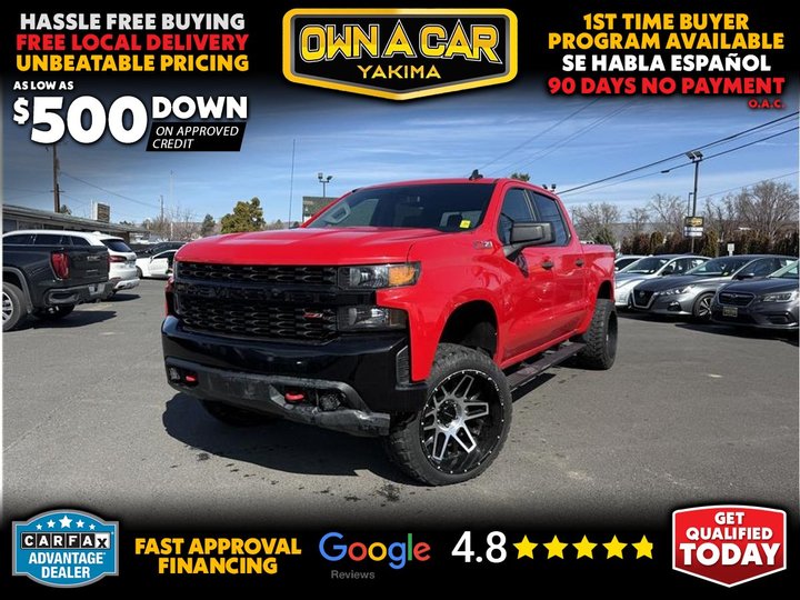 2019 CHEVROLET SILVERADO 1500 CREW CAB for sale in YAKIMA