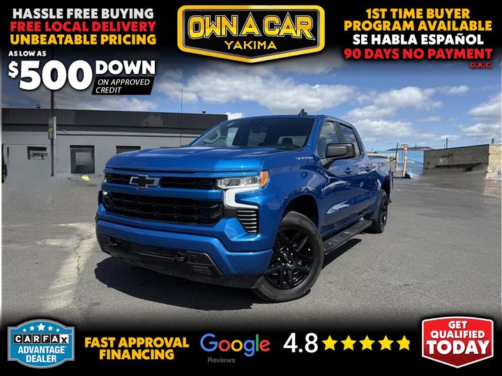 2022 CHEVROLET SILVERADO 1500 CREW CAB for sale in YAKIMA