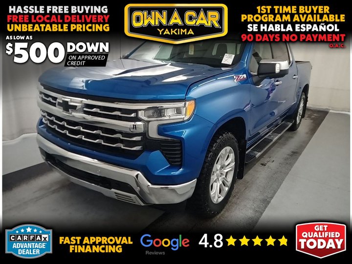 2022 CHEVROLET SILVERADO 1500 CREW CAB for sale in YAKIMA